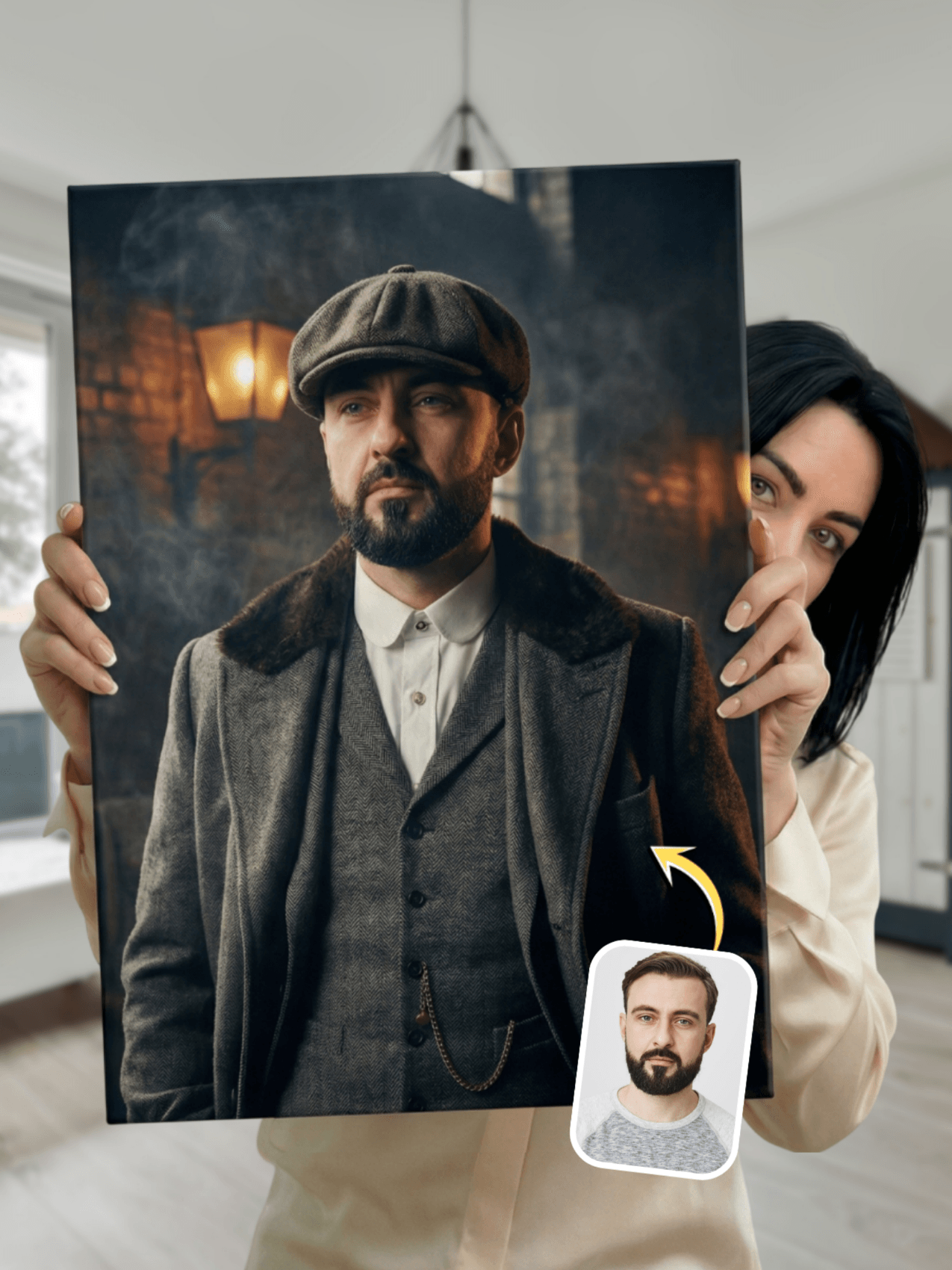 Custom Peaky Blinders style portrait
