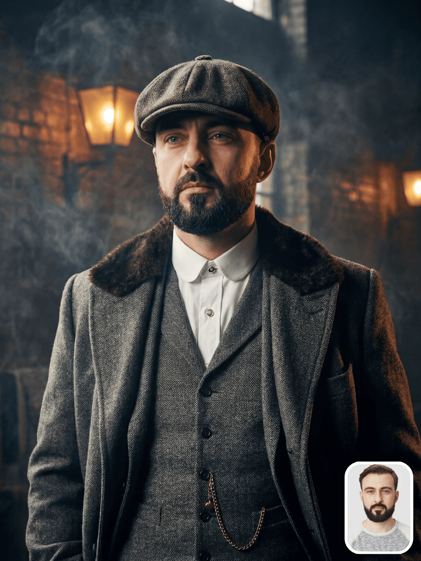 Peaky Blinders style portrait